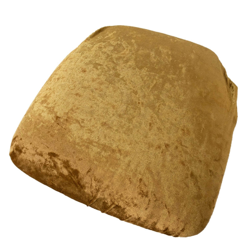 5 Crushed Velvet Chiavari Chair Cushion Covers FURN_CUSHWB_VEL01_GOLD