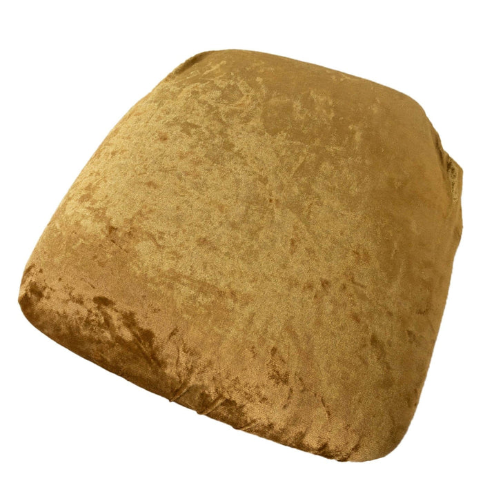 5 Crushed Velvet Chiavari Chair Cushion Covers FURN_CUSHWB_VEL01_GOLD
