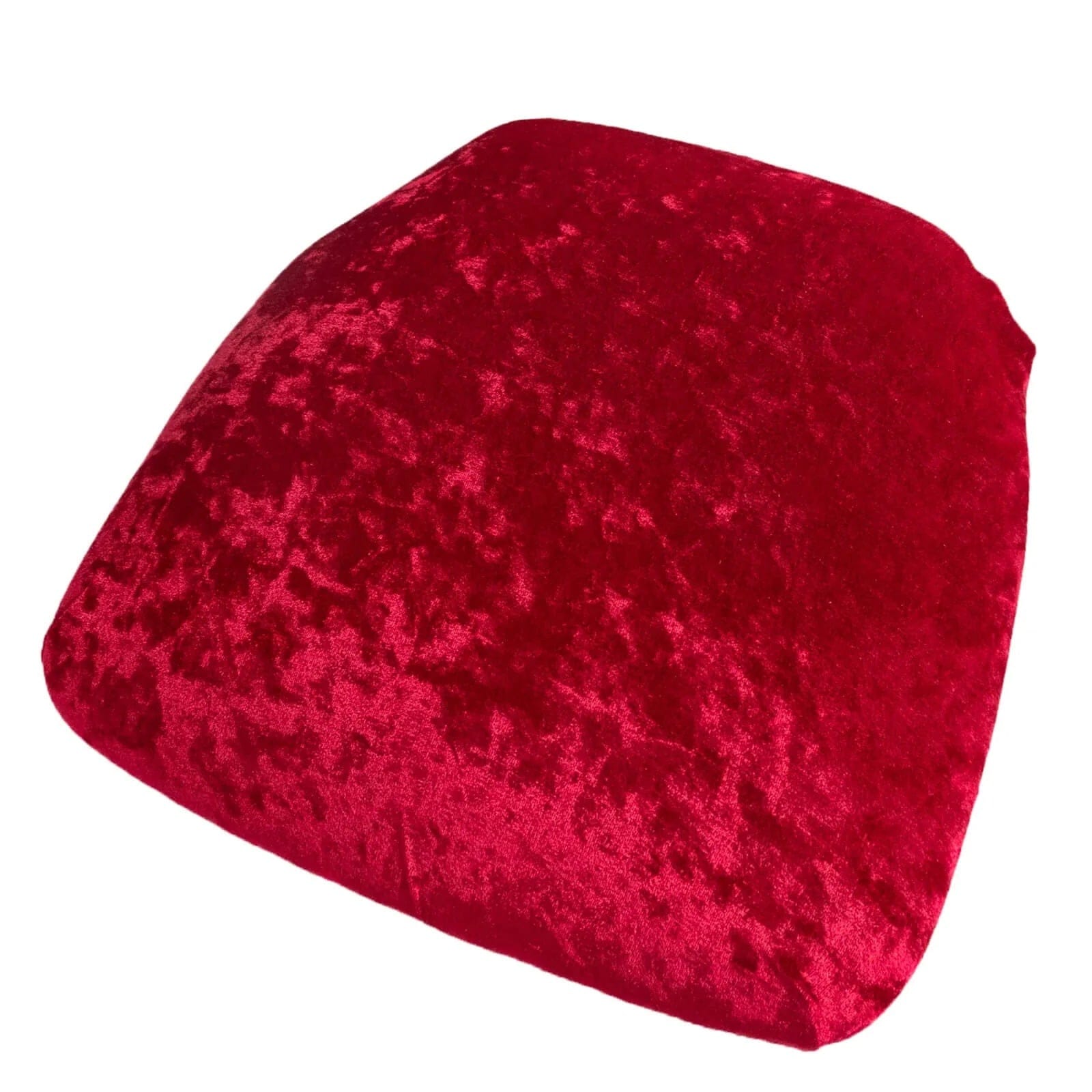 5 Crushed Velvet Chiavari Chair Cushion Covers FURN_CUSHWB_VEL01_RED