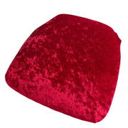 5 Crushed Velvet Chiavari Chair Cushion Covers FURN_CUSHWB_VEL01_RED