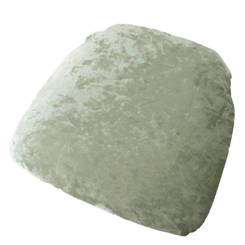 5 Crushed Velvet Chiavari Chair Cushion Covers FURN_CUSHWB_VEL01_SAGE