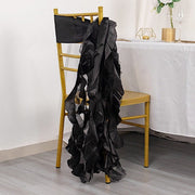 5 Curly Willow Chiffon Satin Chair Sashes