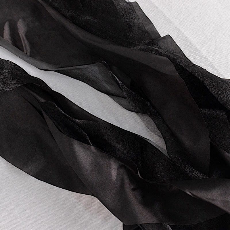 5 Curly Willow Chiffon Satin Chair Sashes