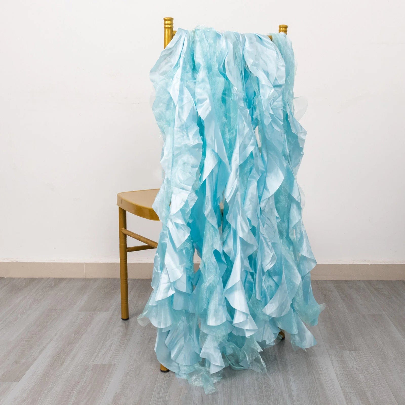 5 Curly Willow Chiffon Satin Chair Sashes