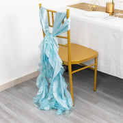 5 Curly Willow Chiffon Satin Chair Sashes