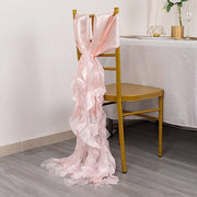 5 Curly Willow Chiffon Satin Chair Sashes