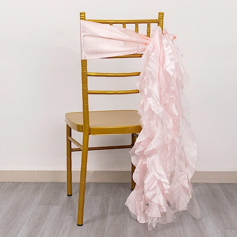 5 Curly Willow Chiffon Satin Chair Sashes