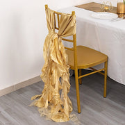 5 Curly Willow Chiffon Satin Chair Sashes