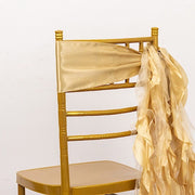 5 Curly Willow Chiffon Satin Chair Sashes