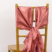 5 Curly Willow Chiffon Satin Chair Sashes