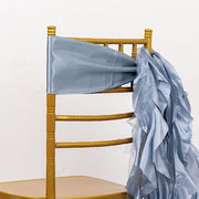 5 Curly Willow Chiffon Satin Chair Sashes