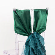 5 Curly Willow Chiffon Satin Chair Sashes