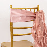 5 Curly Willow Chiffon Satin Chair Sashes