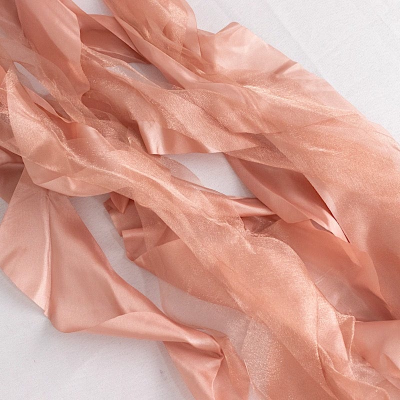 5 Curly Willow Chiffon Satin Chair Sashes