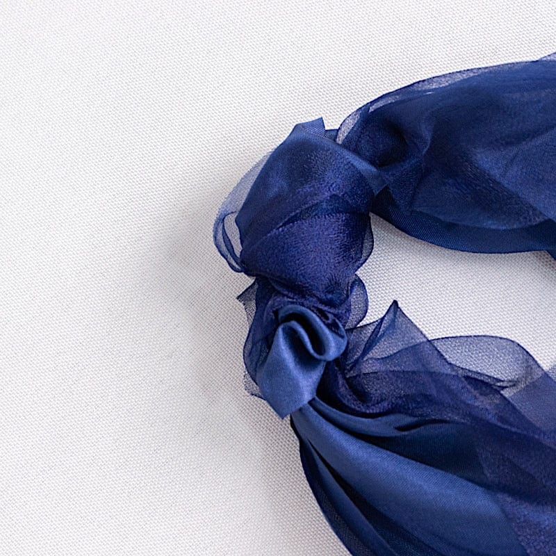 5 Curly Willow Chiffon Satin Chair Sashes