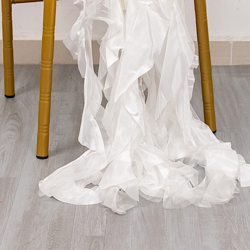 5 Curly Willow Chiffon Satin Chair Sashes