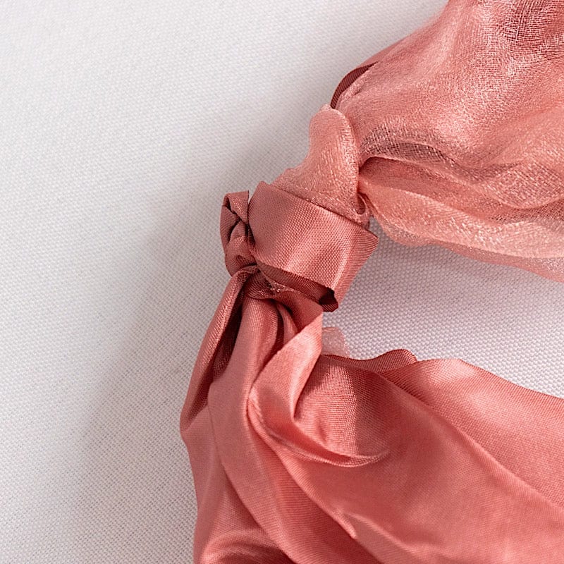 5 Curly Willow Chiffon Satin Chair Sashes