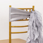 5 Curly Willow Chiffon Satin Chair Sashes