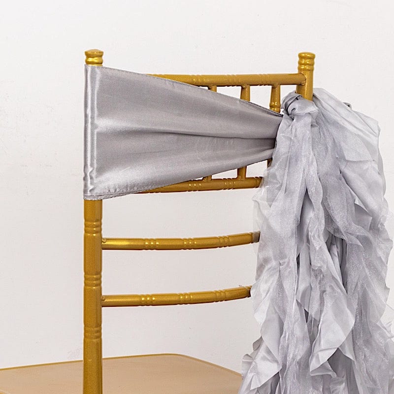 5 Curly Willow Chiffon Satin Chair Sashes