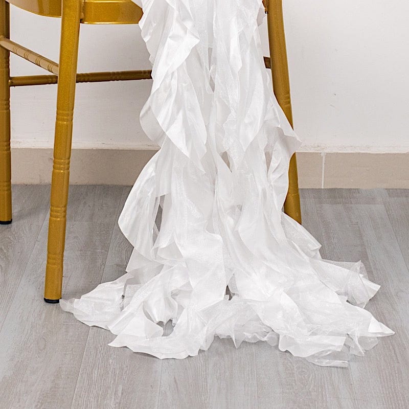 5 Curly Willow Chiffon Satin Chair Sashes