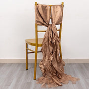 5 Curly Willow Chiffon Satin Chair Sashes