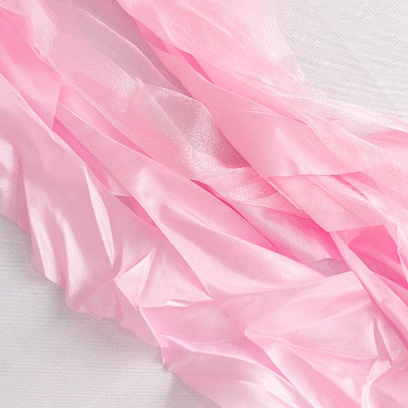 5 Curly Willow Chiffon Satin Chair Sashes