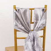 5 Curly Willow Chiffon Satin Chair Sashes