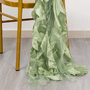 5 Curly Willow Chiffon Satin Chair Sashes