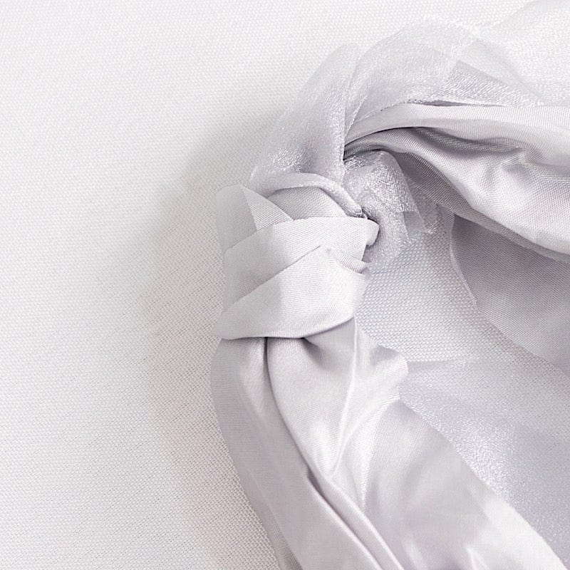 5 Curly Willow Chiffon Satin Chair Sashes