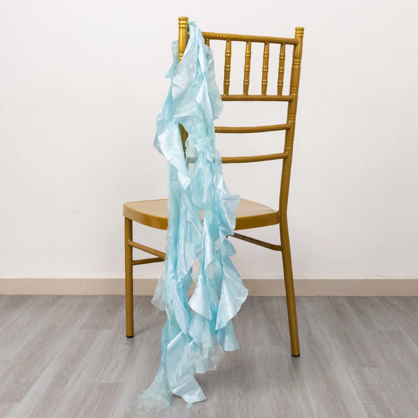 5 Curly Willow Chiffon Satin Chair Sashes