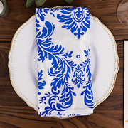 5 Damask Flocking Napkins 20" x 20"