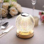 5" Diamond Cut Crystal Ball Dimmable LED Table Lamp with Touch Control - Clear LED_ACRY_LAMP07_ASST