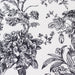5 Floral Polyester Napkins 20x20 with French Toile Pattern - White