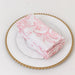 5 French Toile 17" x 17" Floral Polyester Table Napkins