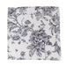 5 French Toile 17" x 17" Floral Polyester Table Napkins NAP_OSC_FLORFT_BLK