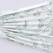 5 French Toile Ruffled Stretch Spandex Chair Sashes