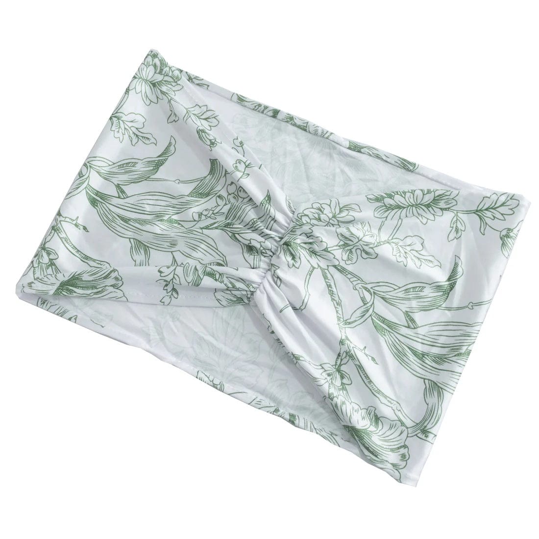 5 French Toile Ruffled Stretch Spandex Chair Sashes