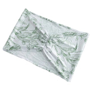 5 French Toile Ruffled Stretch Spandex Chair Sashes