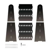 5 ft Acrylic 5-Tier Wine Glass Rack Champagne Flute Holder Stand - Clear