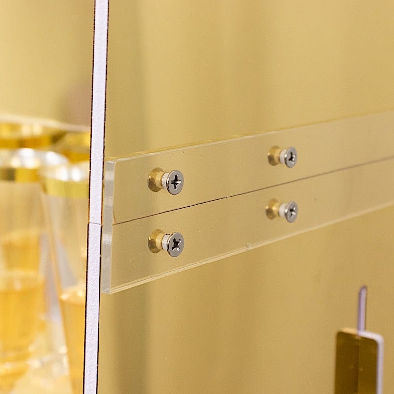 5 ft Acrylic 5-Tier Wine Glass Rack Champagne Flute Holder Stand - Clear