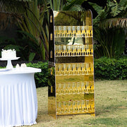 5 ft Acrylic 5-Tier Wine Glass Rack Champagne Flute Holder Stand - Clear