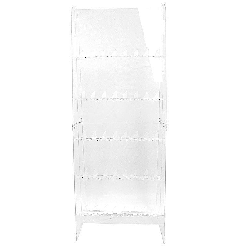 5 ft Acrylic 5-Tier Wine Glass Rack Champagne Flute Holder Stand - Clear DISP_STND_ACRY01_5_CLR