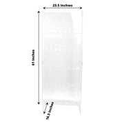 5 ft Acrylic 5-Tier Wine Glass Rack Champagne Flute Holder Stand - Clear DISP_STND_ACRY01_5_CLR