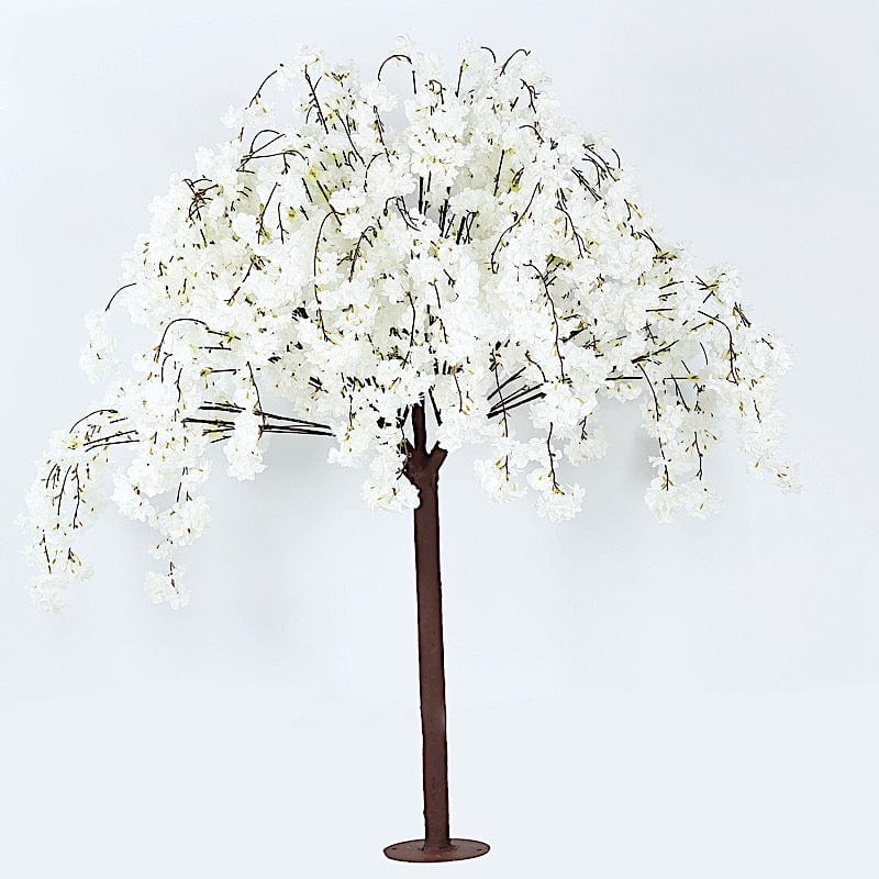 5 ft Artificial Cherry Blossom Tree With Detachable Metal Base ARTI_TREE_CHR01_5_WHT