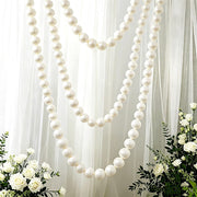 5 ft Foam Garland with 20 Pearls - White BKDP_DECOR_PRL_8CM_WHT