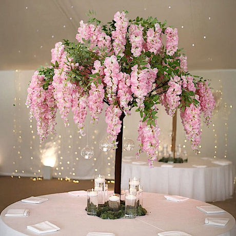 5 ft Freestanding Wisteria Tree With Detachable Metal Base