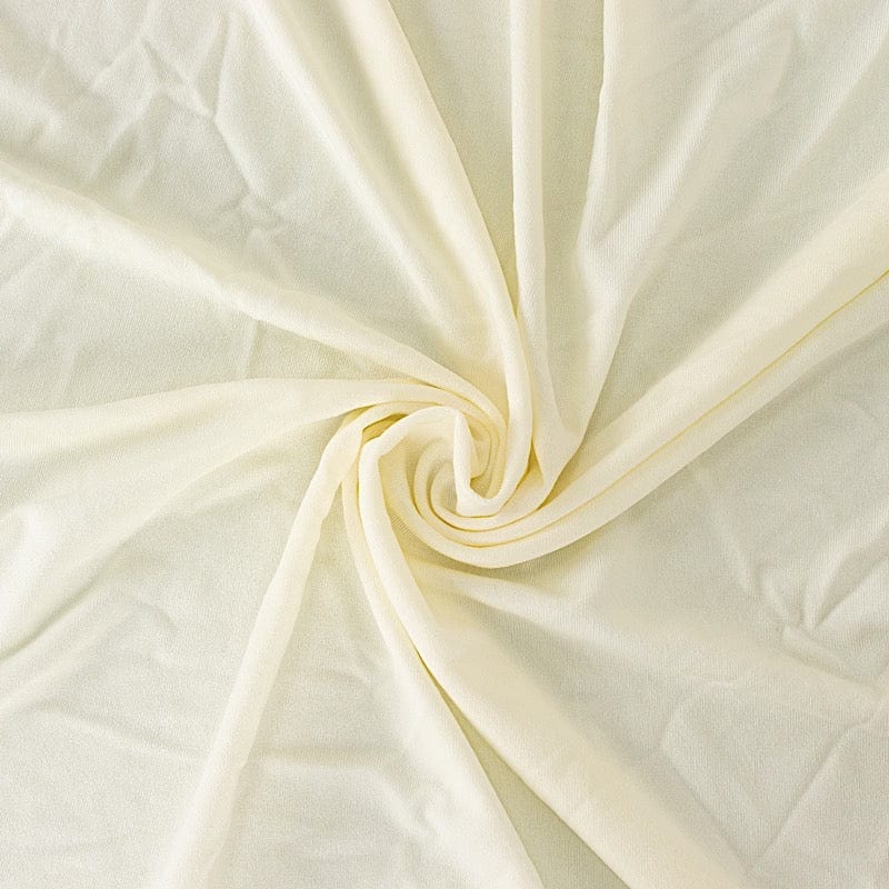 5 ft Wavy Spandex Fitted Round Tablecloth Table Skirt