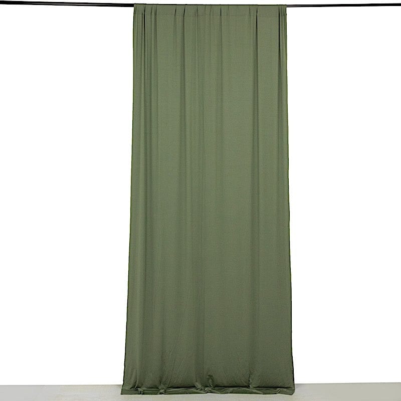 5 ft x 10 ft 4-Way Stretch Spandex Divider Backdrop Curtain