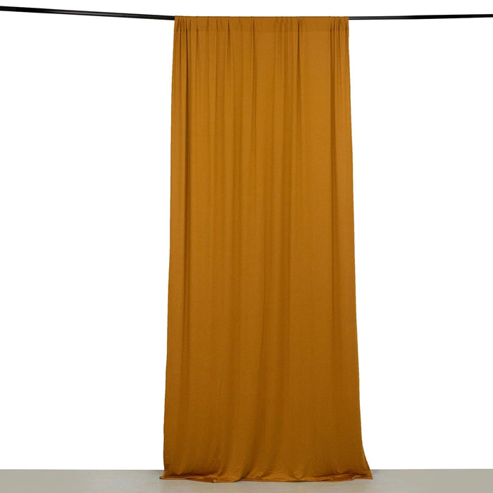 5 ft x 10 ft 4-Way Stretch Spandex Divider Backdrop Curtain CUR_PANSPX_5X10_GOLD
