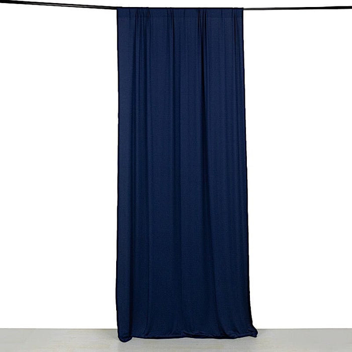 5 ft x 10 ft 4-Way Stretch Spandex Divider Backdrop Curtain CUR_PANSPX_5X10_NAVY